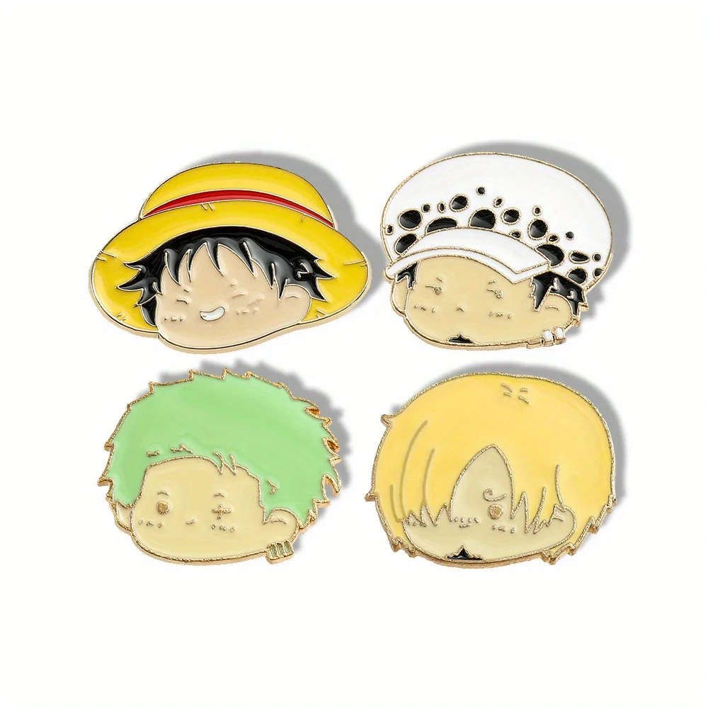 4 Pcs Anime Character Brooch S - огляд і ціна Anime Cosplay Simple