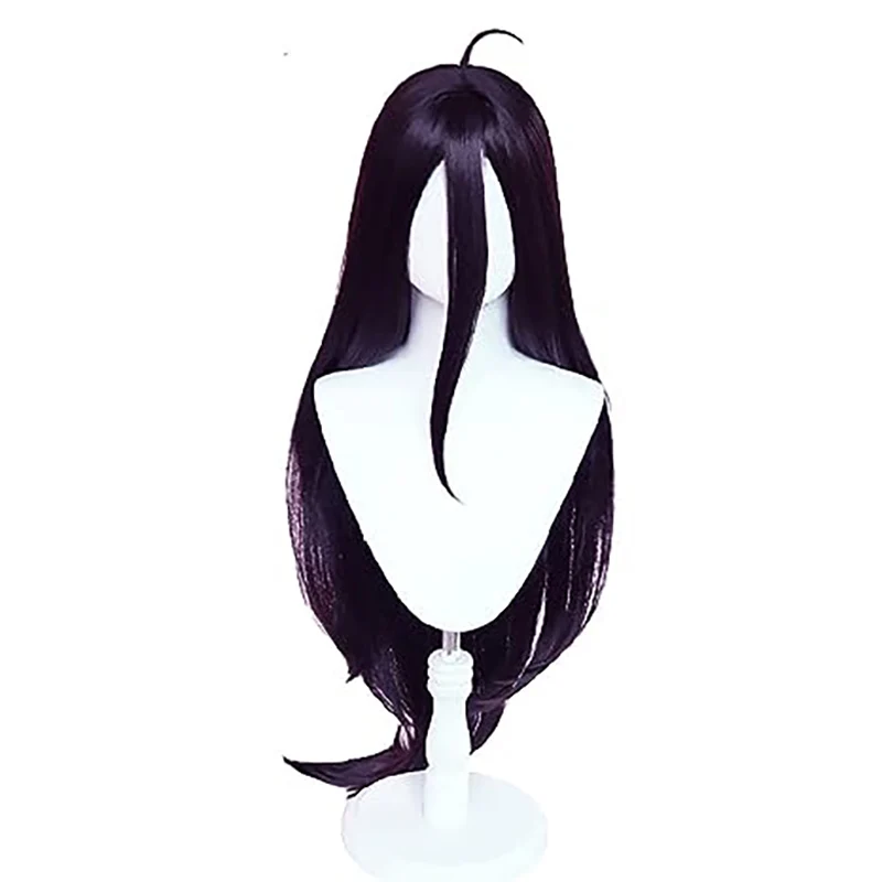 Cos albedo Black Purple Long S - огляд і ціна Anime Cosplay Long Black Hair