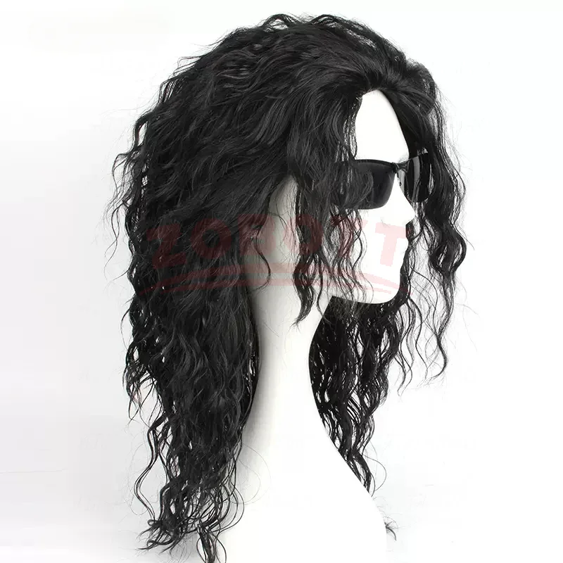 Anime Michael Jackson Cosplay  - огляд і ціна Anime Cosplay Long Black Hair