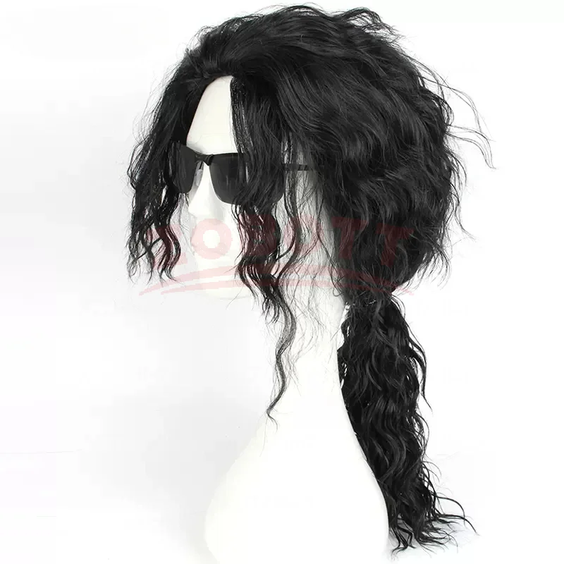 Anime Michael Jackson Cosplay  - огляд і ціна Anime Cosplay Long Black Hair