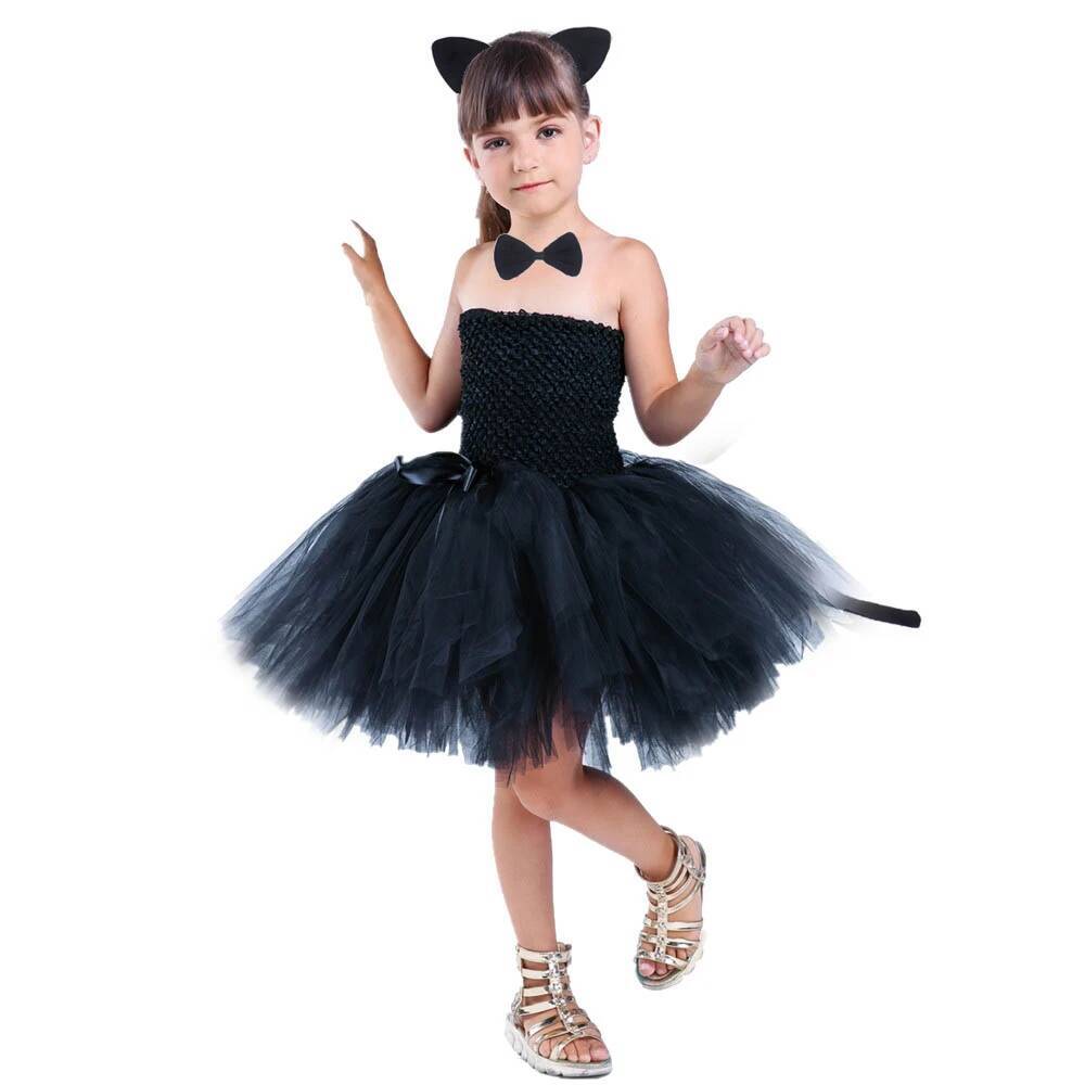 Cute Black Cat Tutu Dress Baby - огляд і ціна Anime Cosplay Simple