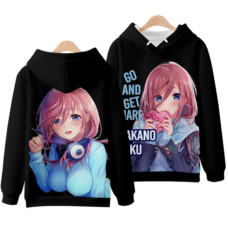 vivi 2025 3D Hoodies The Quint - огляд і ціна Quintuplets Anime Cosplay